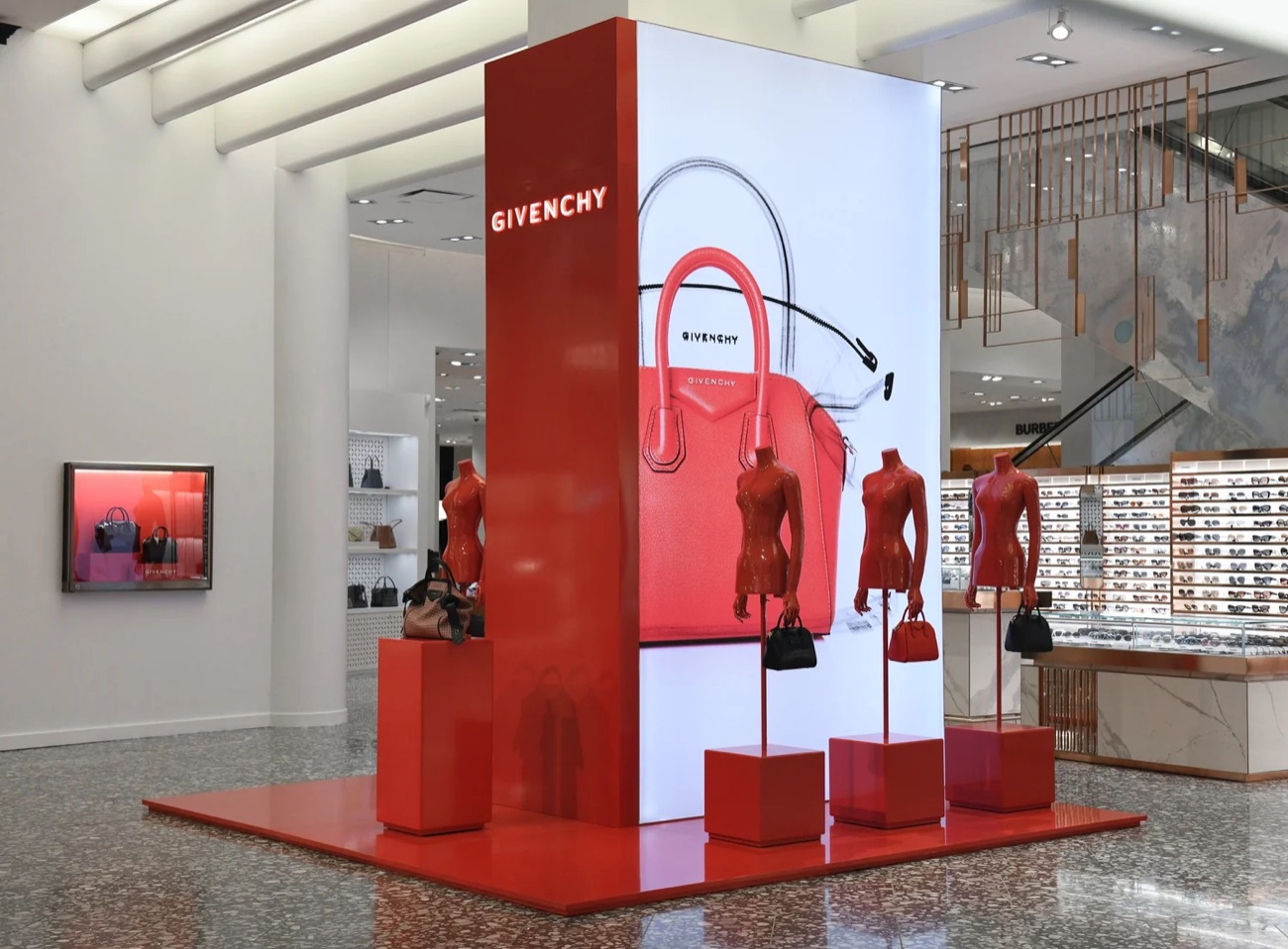 Givenchy branded display fixture